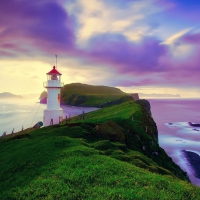 Beautiful Sky over Lighthouse