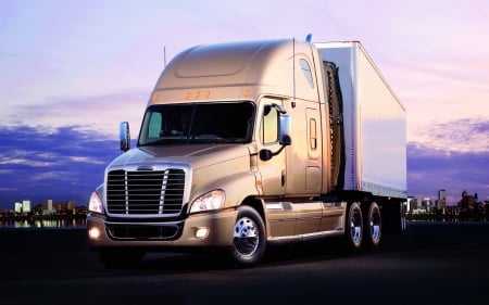 Freightliner - truck, freightliner, big rig, semi