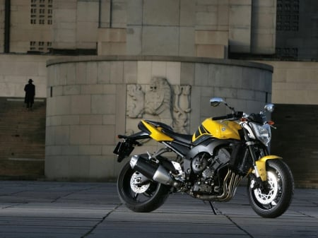 sports bike - sports, motorcycle, bike, yellow