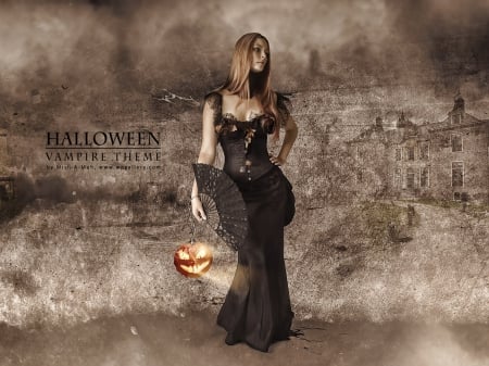 Vampyrette - hallowen, vampyrette, fantasy, abstract