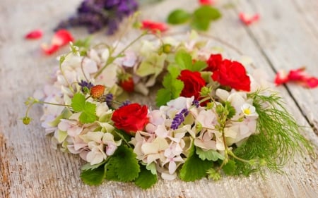 Flower Wreaths - bloom, wreaths, flowers, petals