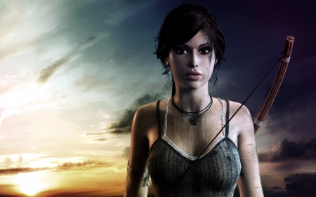 Lara Croft - game, fantasy, woman, girl, tomb raider, Lara Croft, art