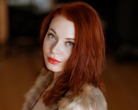 Pretty Face - face, woman, redhead, model