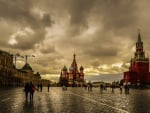 Red Square in Moscow at Dusk