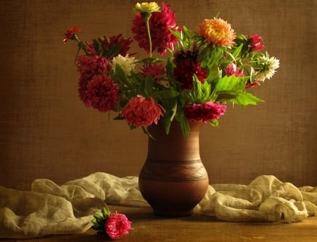 Still Life - flowers, table, vase, still life