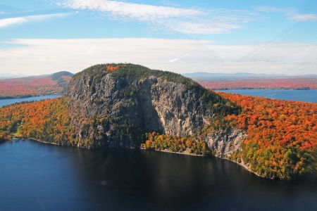 * Autumn mountain * - ocean, nature, mountain, sky