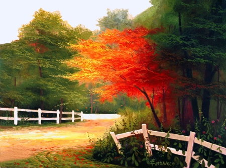 ★Autumn Near★ - trees, scenery, attractions in dreams, creative pre-made, beautiful, paintings, stunning, fall, colorful, nature, Autumn Near, autumn, love four seasons