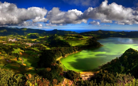 Beautiful Landscape - horizon, beauty, sky, hills, landscape, meadow, field, nature, clouds, grass