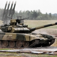 Russian T90 heavy tank