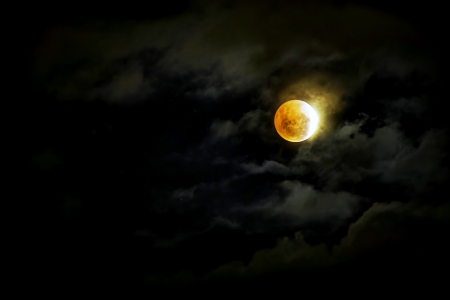 HOT MOON - moon, John Hunt, photography, sky