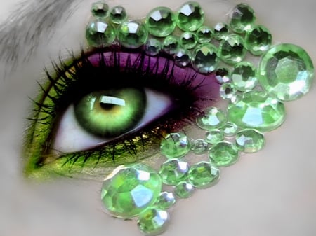 Jewels - eyes, makeup, jewels, gems