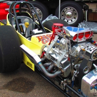 Old school front engine dragster