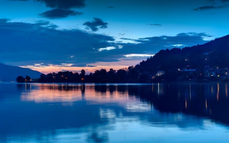 Blue Lake - sky, lake, nature, blue