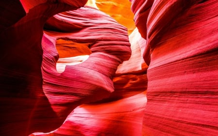 Antelope Valley, Arizona - Red, Nature, USA, Canyons, Rocks