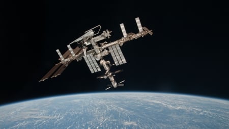 International space station - space, International, Space, station