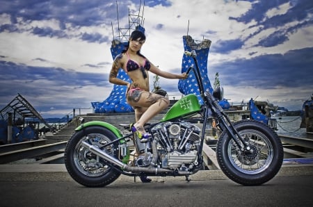 Jeannette Shovelhead - bike, motorcycle, shovelhead, harley