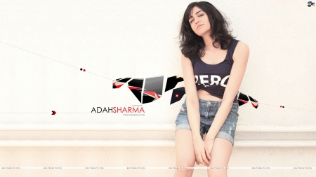 adah sharma - beauty, actress, jeans, short