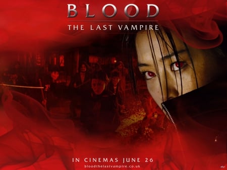 blood the last vampire - red, blood, vampire, woman