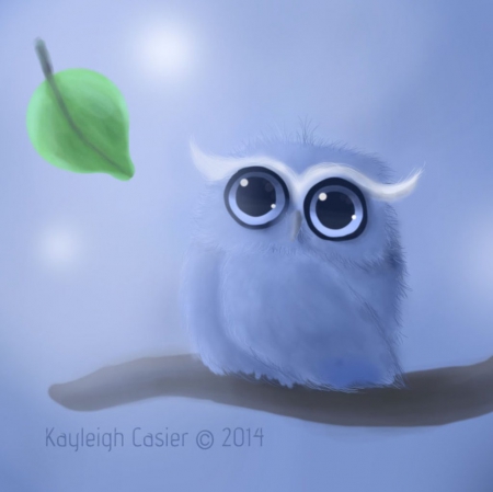 Cute little owl - owl, abstract, cute, fantasy