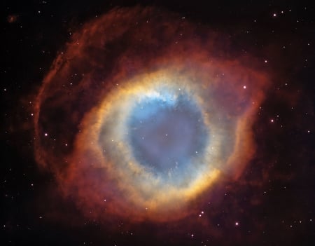 The Helix Nebula from Blanco and Hubble - fun, stars, cool, galaxy, nebula, space