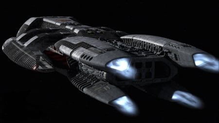 battlestar galactica - spaceship, space, battlestar, galactica