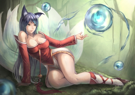 Ahri - classic ahri, ahri league of legends, lol, league of legends, ahri