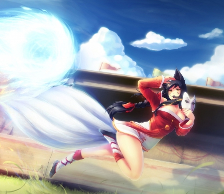 Ahri - classic ahri, ahri league of legends, lol, league of legends, ahri