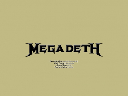 Megadeth - metal, music, megadeth, band, heavy metal