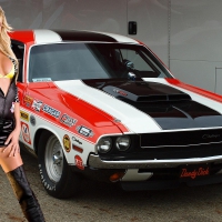 Dodge Challenger and Sara Jean Underwood