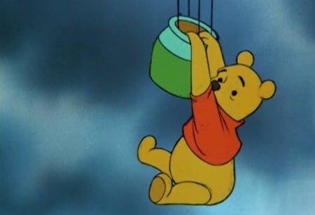 winnie the pooh - pot, honey, winnie, pooh