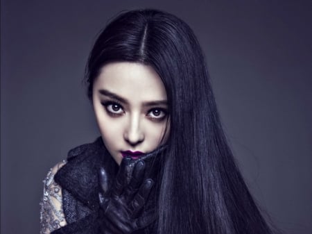 Fan Bingbing - purple, make-up, model, fan bingbing, girl, woman