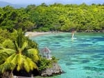 Sailboat in Tropical Ocean