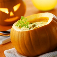 Pumpkin Soup for Halloween