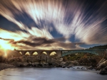 Sunset on a Bridge