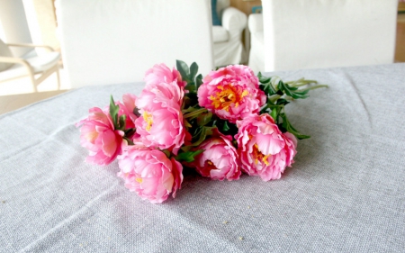 Pink Peony - flowers, peony, petals, pink