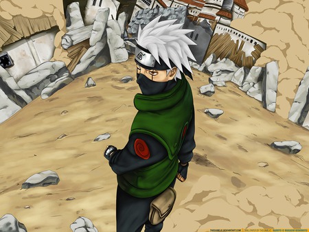 kakashi the copy ninja - konoha, naruto, kakashi, sharingan