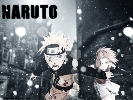 naruto and sakura - konoha, naruto, sakura, shinobi