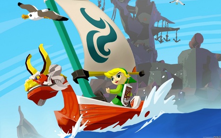 zelda wind waker - link, zelda, nintendo, adventure, gamecube