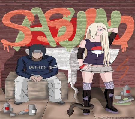 Be Cool - ino, anime, sasuke