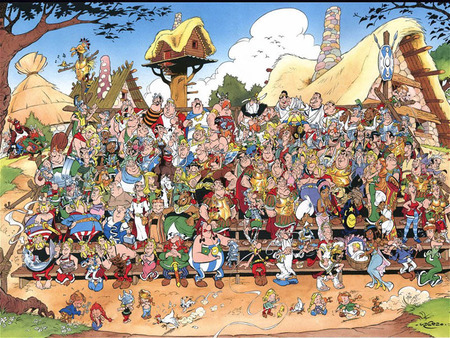 Asterix family - anime, asterix, comics