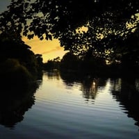 Sunset at Ilkley tarn