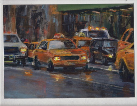 Taxis in NYC - cars, cityscape