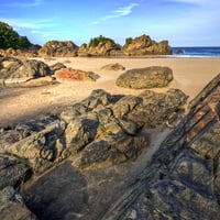 Hachinohe Beach located in Northern Japan