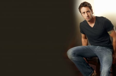 Alex O'Loughlin - alex oloughlin, black, tv series, actor, man