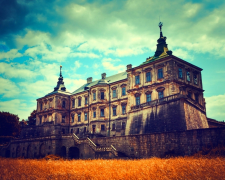 Castle - architecture, castle, sky, old