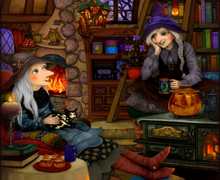 â˜…Magical Friendshipâ˜… - magical, lovely, creative pre-made, halloween, love four seasons, weird things people wear, digital art, paintings, friendship, witches, colors