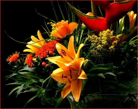 Bouquet of Flowers - flowers, nature, bouquet, lily