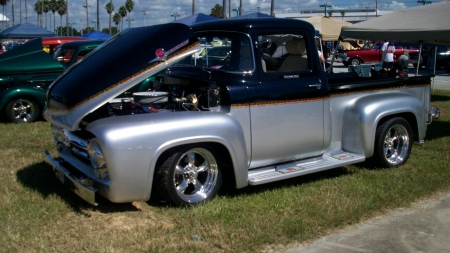 Ford F 100 - classic, silver, black, truck