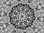 BLACK AND WHITE KALEIDOSCOPE