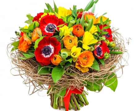 Bouquet of Flowers - flowers, colorful, petals, bouquet